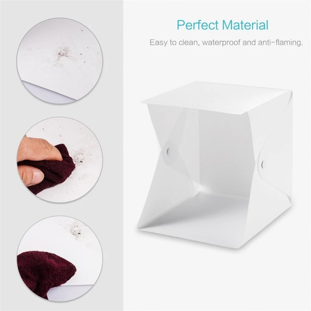 Палатка для фотосъемки Складная светодиодный 2x5600k 2x550lm Съемная Бытовая коробка