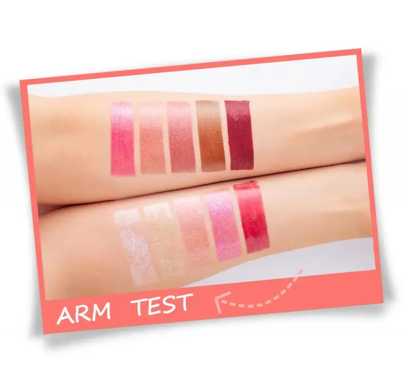 

HANDAIYAN Sparkling Glitter Liquid Lip Gloss Long Lasting Waterproof Moisturizing Candy Color Lip Gloss Cosmetics 10 Color TSLM1