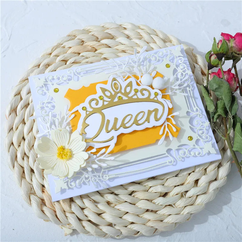 InLoveArts King Queen Letter Dies Crown Word Metal Cutting New 2020 Card Making Scrapbooking Embossing Cut Craft Die | Дом и сад