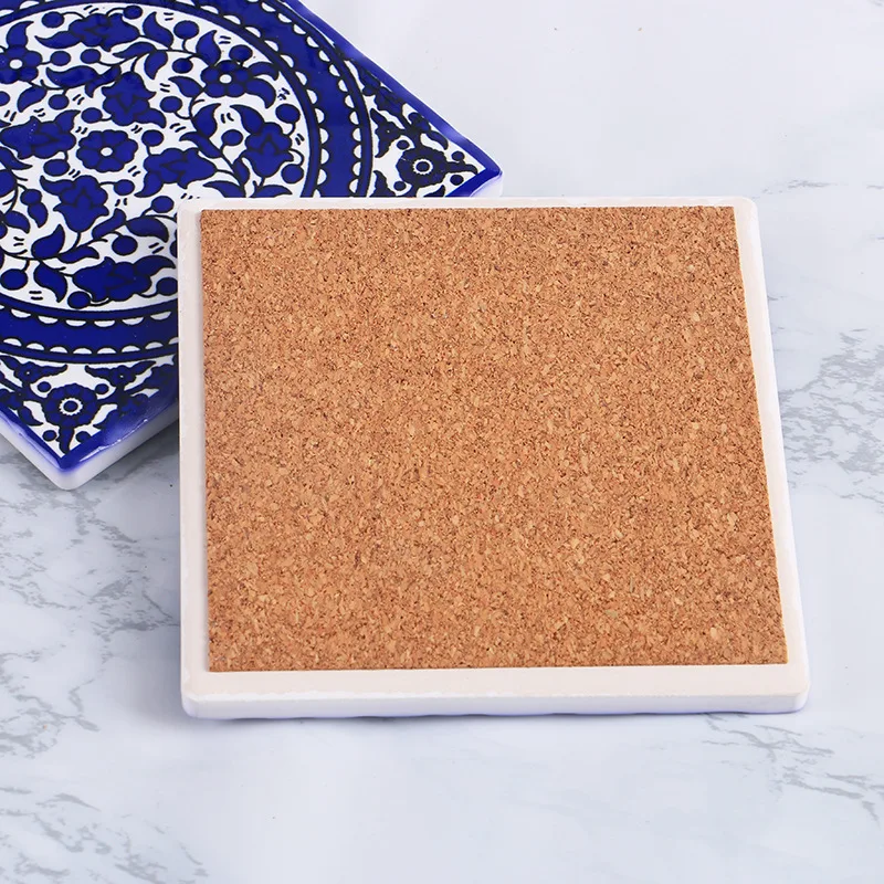 Керамические пробковые подставки термостойкий Коврик для посуды изоляционные