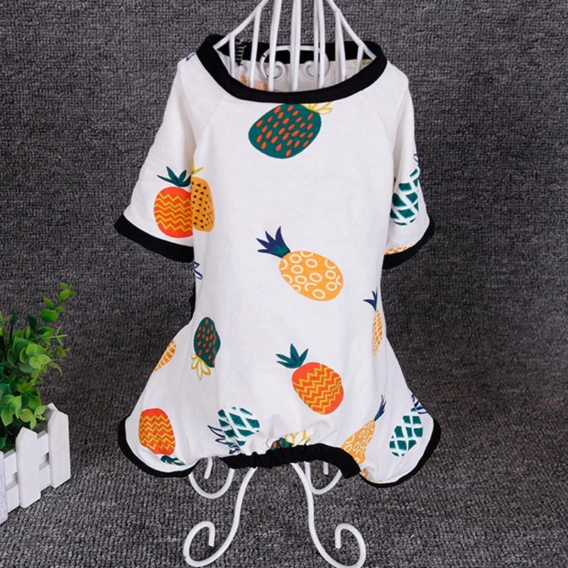 Пижама для собак милый щенок кошка одежда комбинезон удобный весна осень с