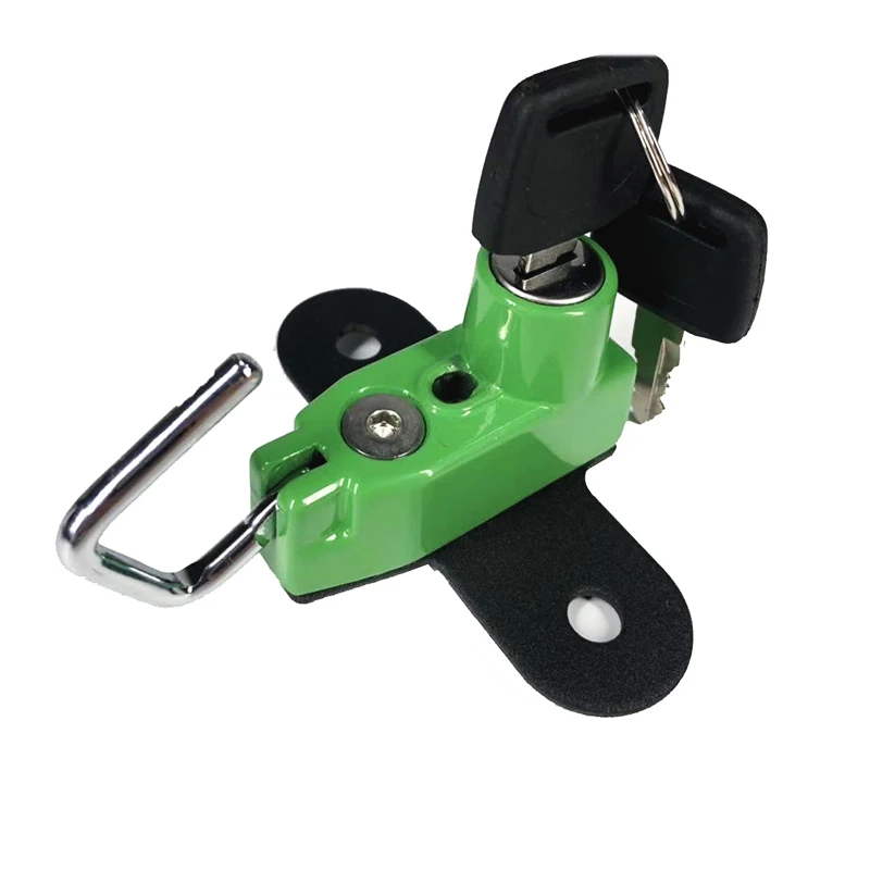 Замок для мотоциклетного шлема с защитой от кражи и 2 ключами из алюминиевого