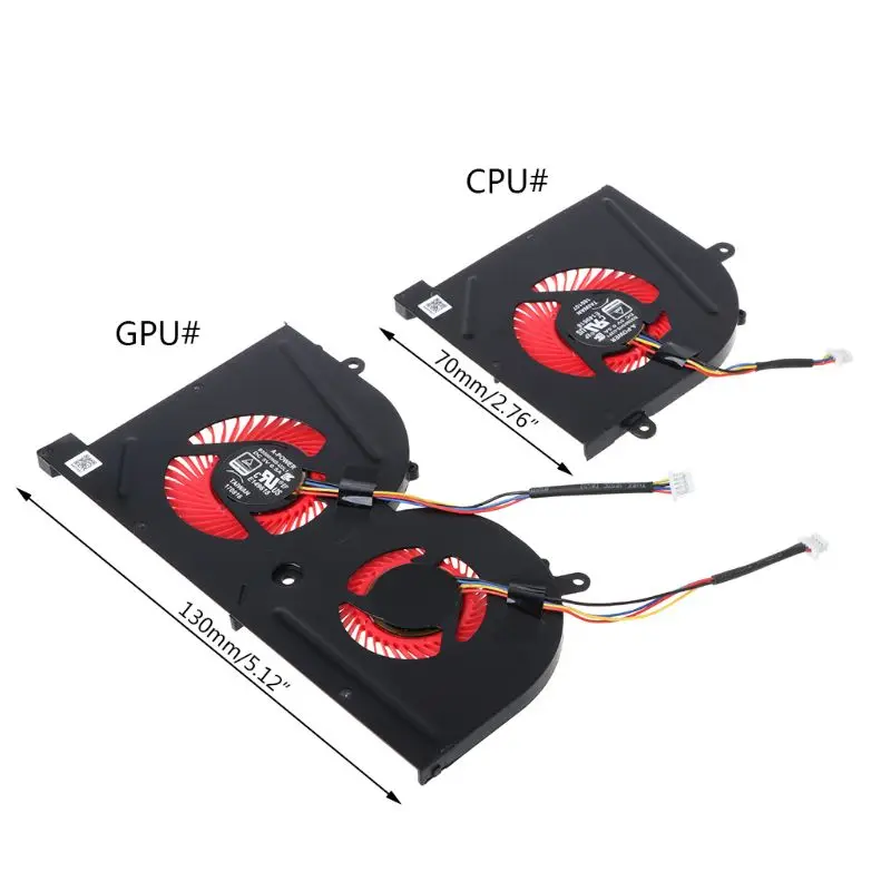 Охлаждающий вентилятор для ноутбука GPU cpu MSI GS63VR GS63 GS73 GS73VR MS-17B1 Stealth Pro BS5005HS-U2F1