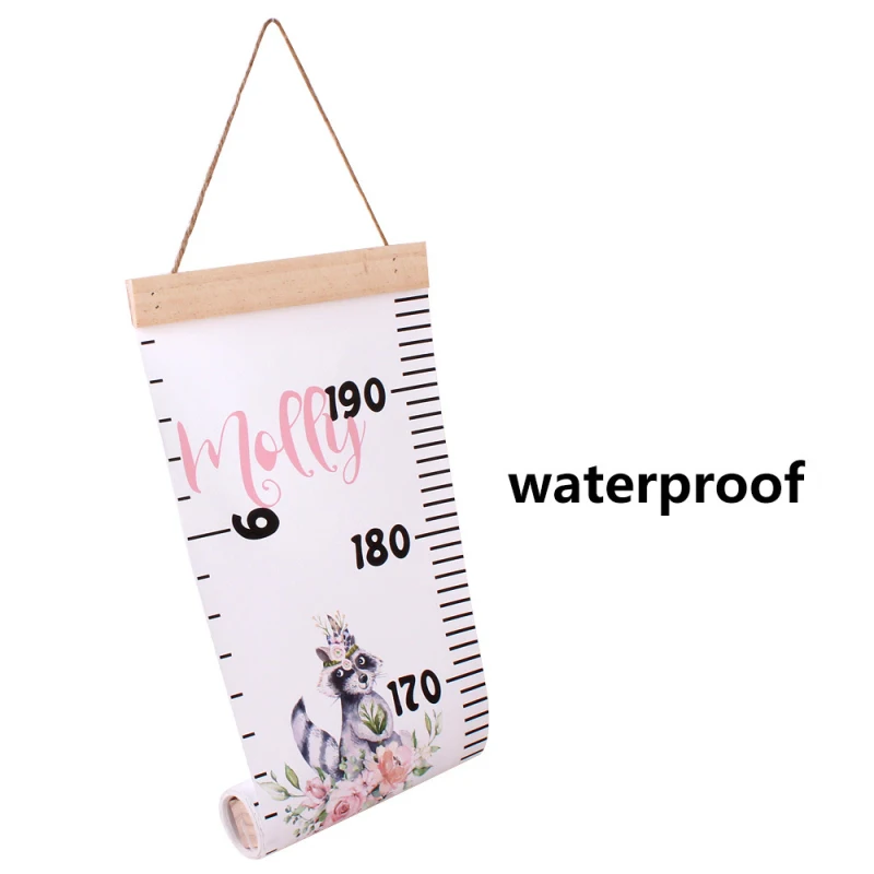 Деревянная Настенная Наклейка для детей график роста измерение линейка детская