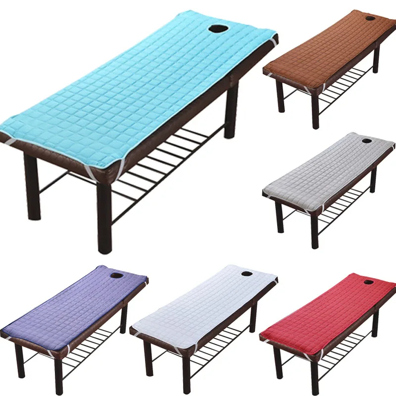 Solid Beauty Salon Massage Table Bed Sheet Skin-Friendly SPA Treatment Cover with Breath Hole 185*70cm | Дом и сад