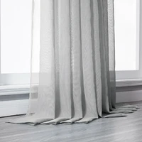 luxurious white chiffon tulle curtains for living room tulle bedroom curtains for the room window treatment finished voile drape