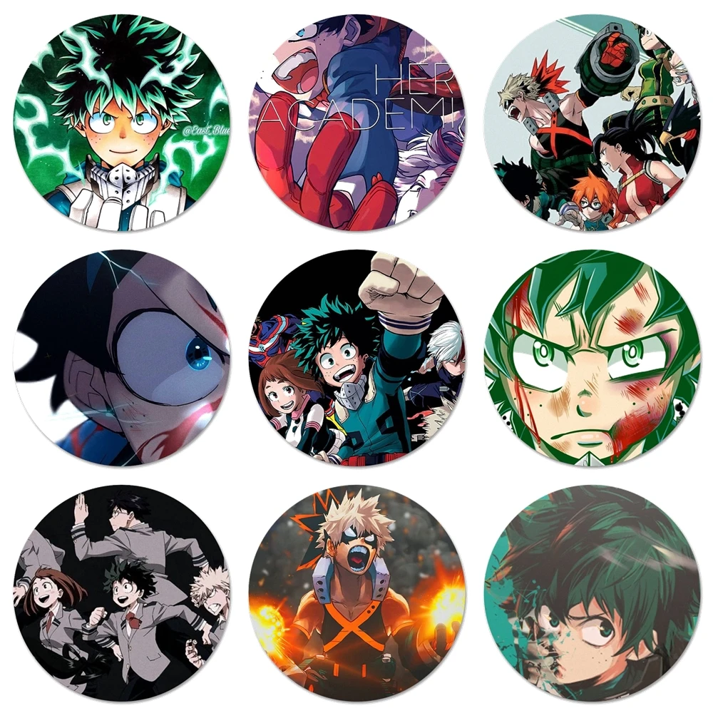 

Значки Boku с героями академии, значки, значки, украшения, броши, металлические значки для одежды, украшение для рюкзака