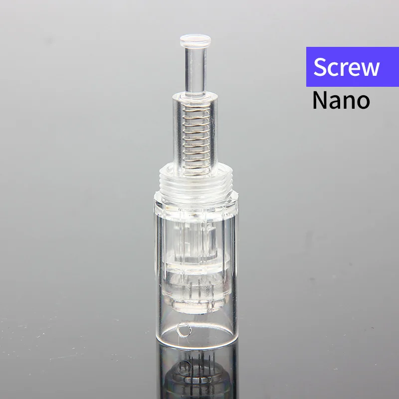 Screw round nano 10/20/50 шт винт картридж Замена для Microneedling пера микро иглы 9 pin/12-контактный/36 pin/микро нано иглы для татуировки - Габаритные размеры: Screw round nano