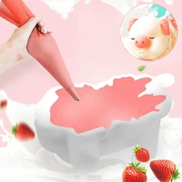 hot sales%ef%bc%81%ef%bc%81%ef%bc%813d pig silicone mousse cake chocolate candy pig shape mold dessert bakeware tool wholesale dropshipping