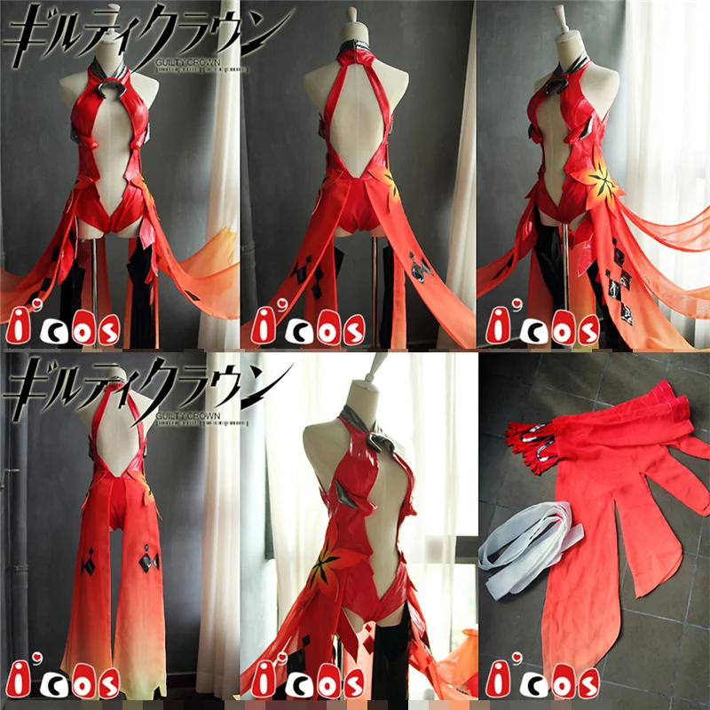 1/1 Корона эгоист Юзуриха Инори Золотая Рыбка красная Боевая форма Косплей Костюм