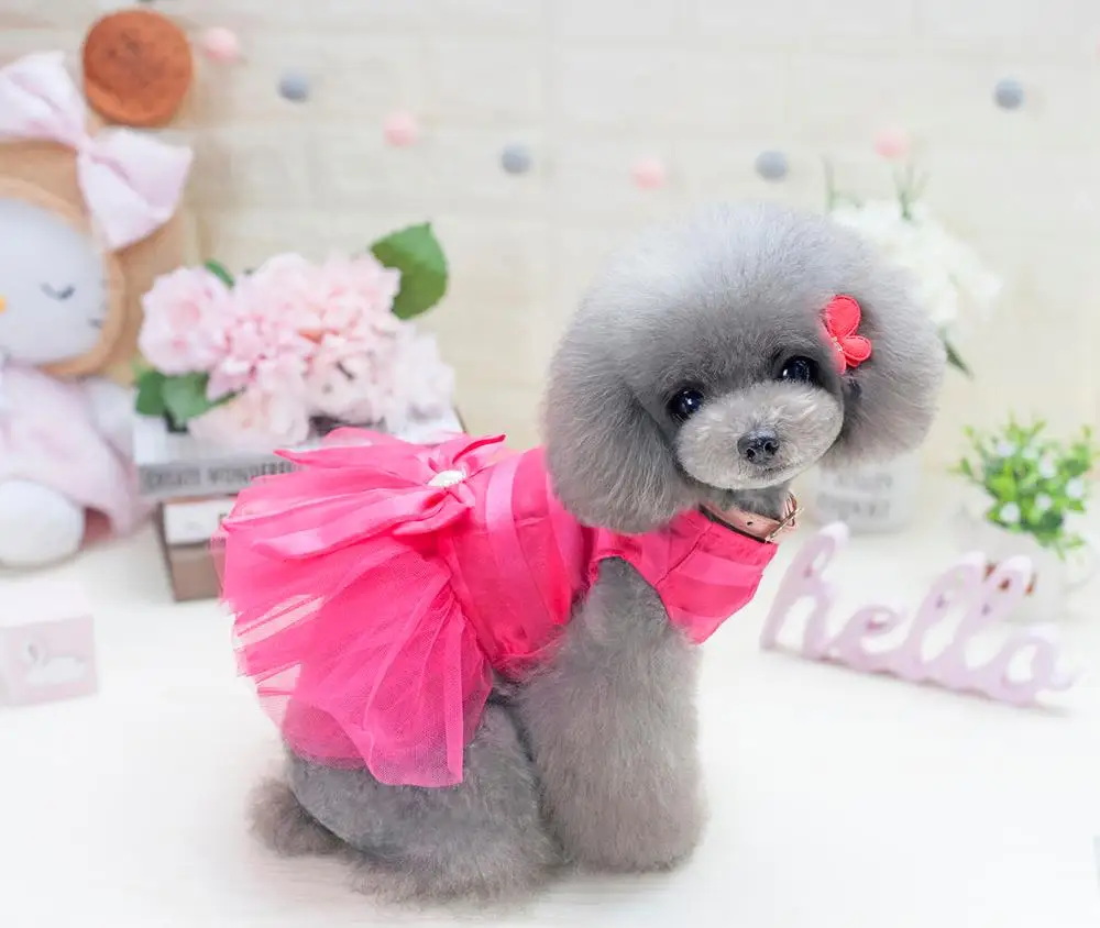 Платье для собак роскошное свадебное платье с собачками Свадебная юбка-пачка