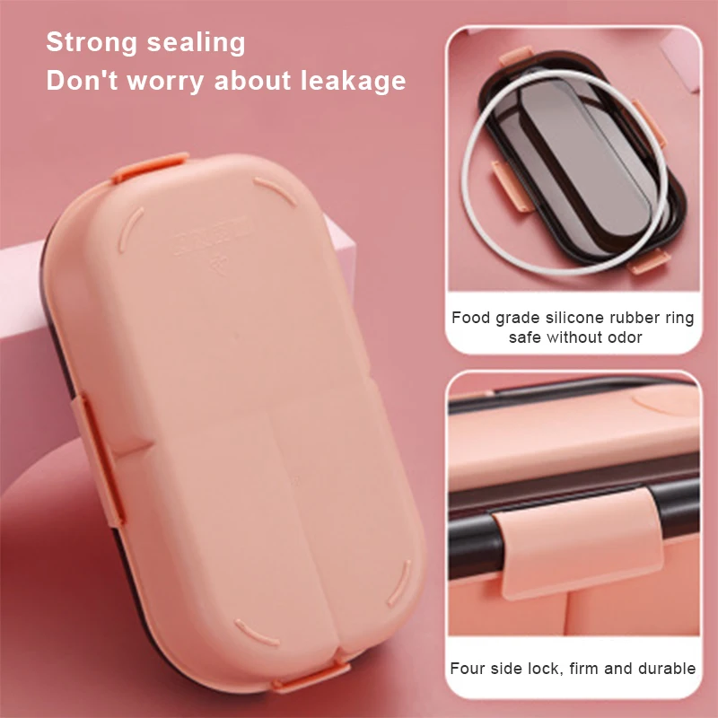 Портативный термоконтейнер для ланча из нержавеющей стали офиса Герметичный