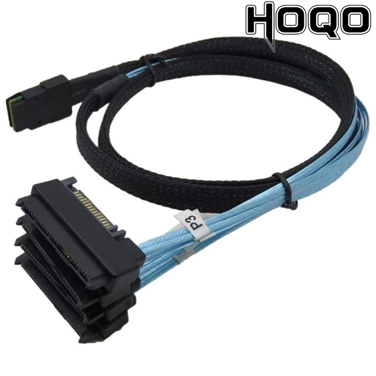 

20Pcs SFF-8087 to 4 SFF-8482 Internal Mini SAS SATA Cable 36p 8087 to 29p 8482 connector SAS Cable with 15pin Power Port 12GB/S