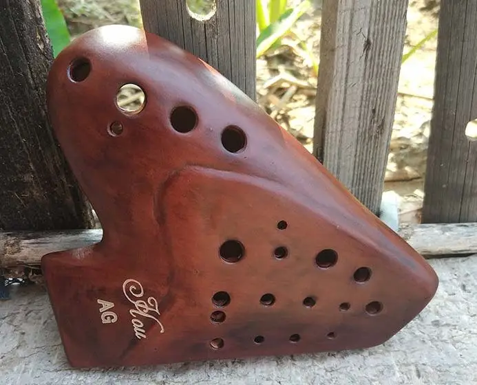 Три трубки 3 AG ocarina дымчатое горение многокамерная канавка alto G музыкальный