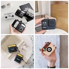 3D Милый Винтажный магнитофон для AirPods 1 2 3 Pro, мягкий силиконовый чехол с зарядкой, чехол для беспроводных наушников air pod, чехол