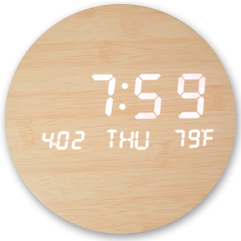 

Wireless Long-Duration Clock Wall-Mounted Digital Wall Clock Night Light Clock Fashionable Clock Wall Clock