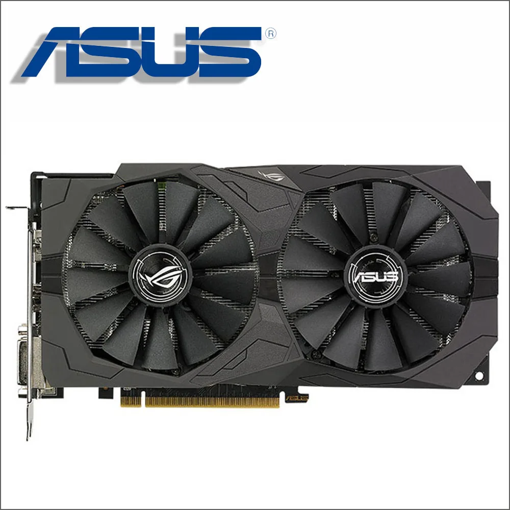 Видеокарта ASUS RX 570 4GB 256Bit GDDR5, видеокарты для AMD RX 500 серии, VGA карты RX570 RX580 580 8G, Дисплей HDMI DVI