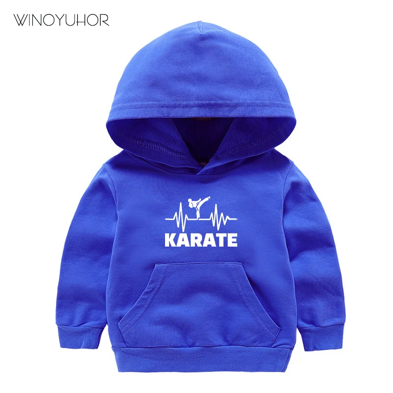 Sudaderas con estampado de latido de coraz&oacute;n de Karate para ni&ntilde;os, jers&eacute;is de manga larga, Tops de beb&eacute;, ropa de calle de Hip-Hop, Oto&ntilde;o e Invierno-5