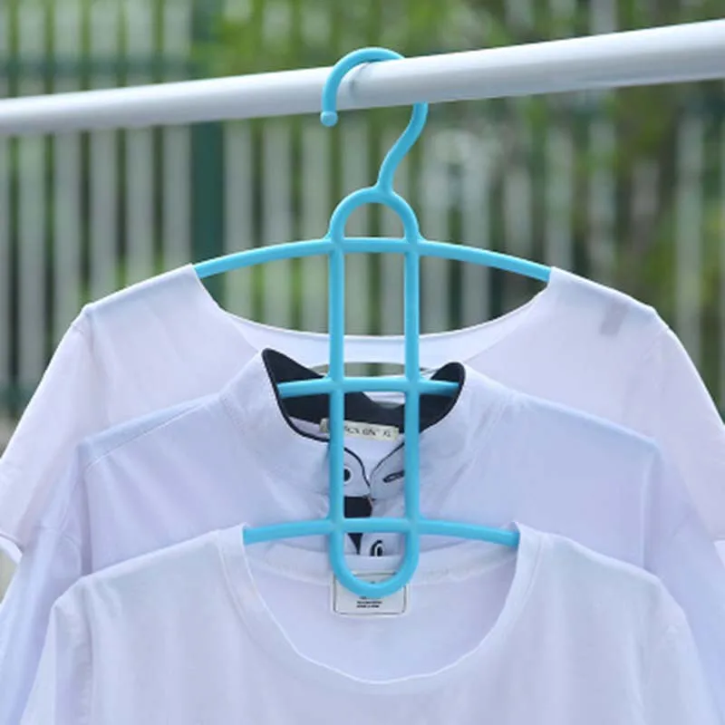 3-слойная пластиковая вешалка в форме рыбьей кости крючок держатель для одежды