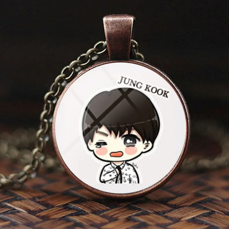 Кулон Kpop Bangtan Boys Time ожерелье с драгоценными камнями милый модный небольшой