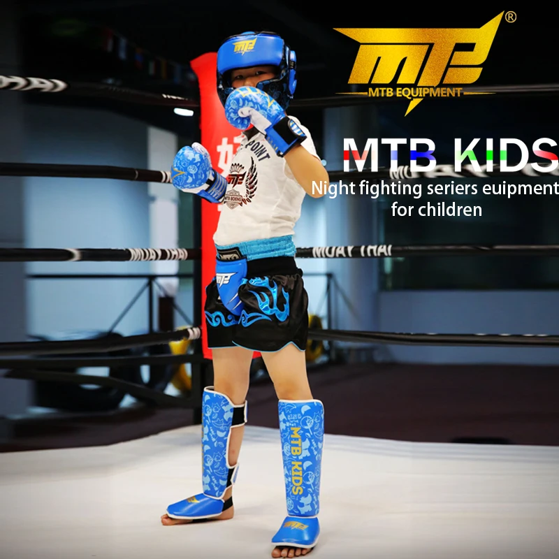 

MMA Boxing Shin Guards PU Leather Protection Ankle Support Men Kickboxing Equipment Karate Protectors Sanda Muay Thai Legging