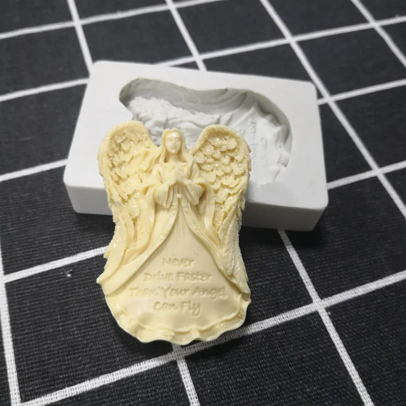Полимерная фотография 3D Ангел Шоколад Желе торт Инструмент Sugarcraft|Формы для