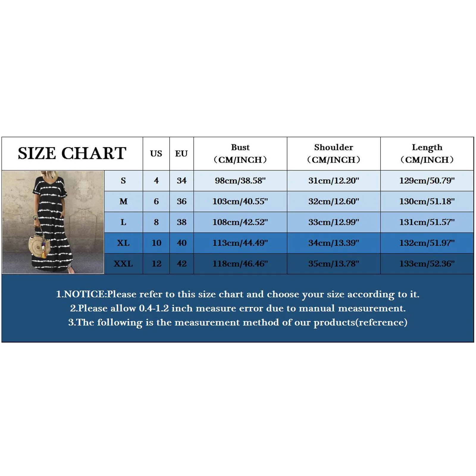 

Women tie-dye Stripe print long dress summer O-Neck Short Sleeve Dresses Casual loose sundress vestidos