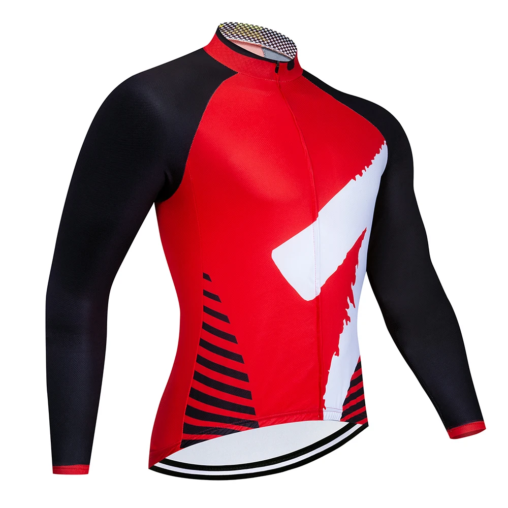 Jerseys Коллекция весна-осень, новая черная велосипедная майка с длинным рукавом, Мужская Уличная гоночная велосипедная майка, набор ropa ciclismo - Цвет: Jerseys