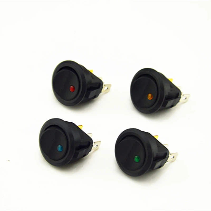 Новый универсальный 4 шт. красные зеленые синие желтые 12V Светодиодный точечный