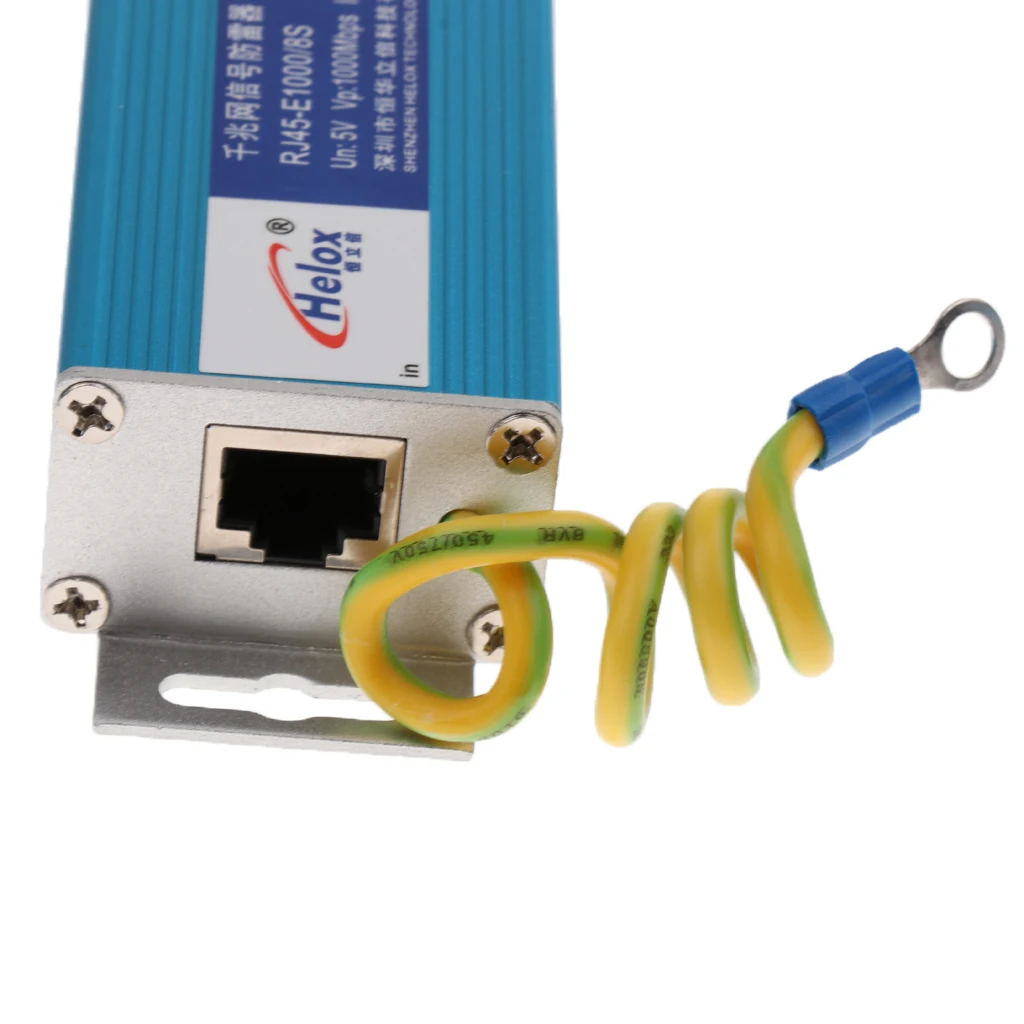 

2 In 1 RJ45 Gigabit Ethernet Network LAN Surge Protector Arrester