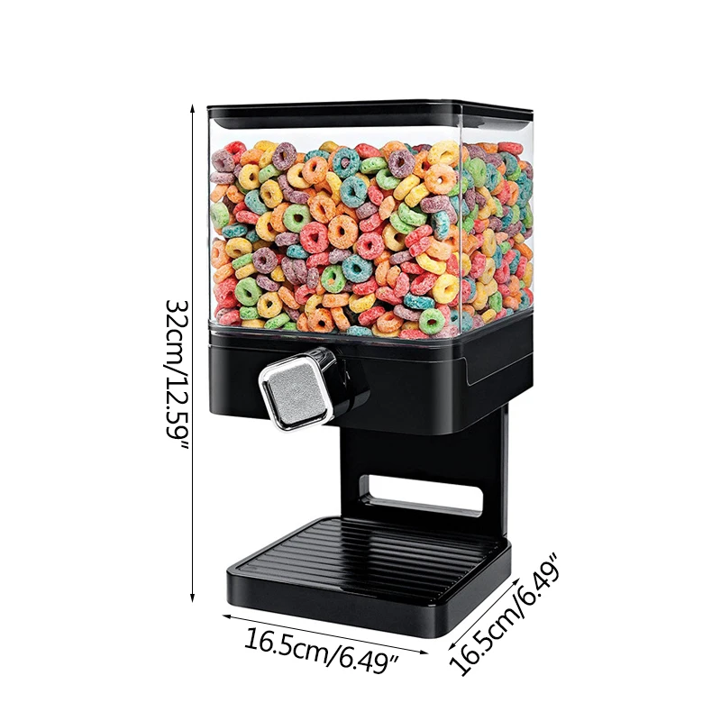 Oatmeal Square Single Cup Machine Barrel Storage Tank Grain Dispenser | Дом и сад