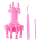 Пластиковая двойная головка, французская пряжа, шерстяная веревка, трикотаж вязальная кукла Craft