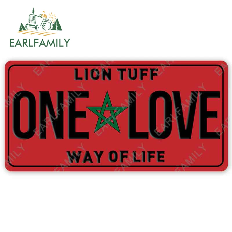 EARLFAMILY 13 см x 6 5 для One Love марокканского самодельного номерного знака наклейки с
