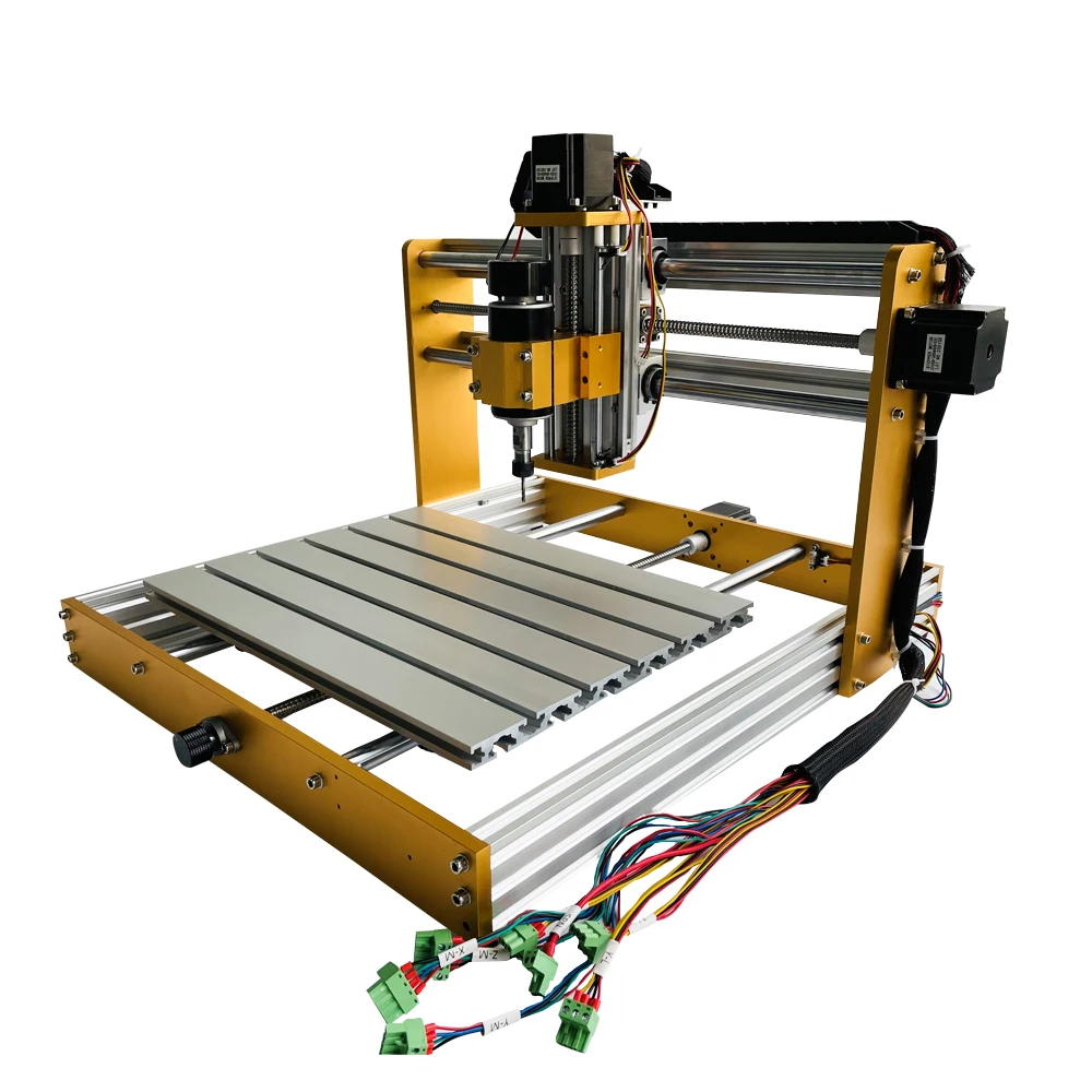 CNC 3040 Plus гравер с металлической рамой GRBL DIY Pcb фрезерный станок лазер + шпиндель 2 в 1
