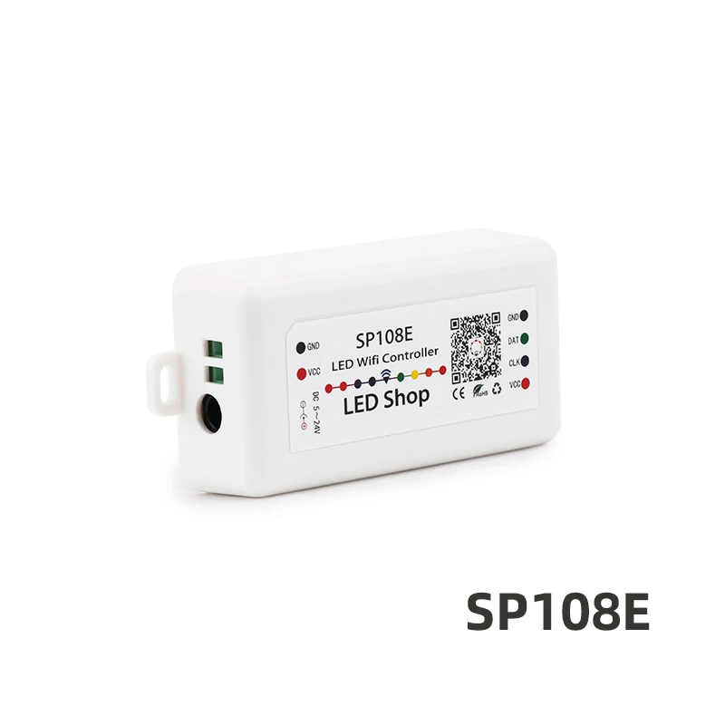 SP105E Bluetooth светодиодная Пиксельная полоса светильник контроллер SP108E Wi-Fi WS2812b SK6812 WS2813 контроллер SP107E SP110E SP501E - Цвет: SP108E