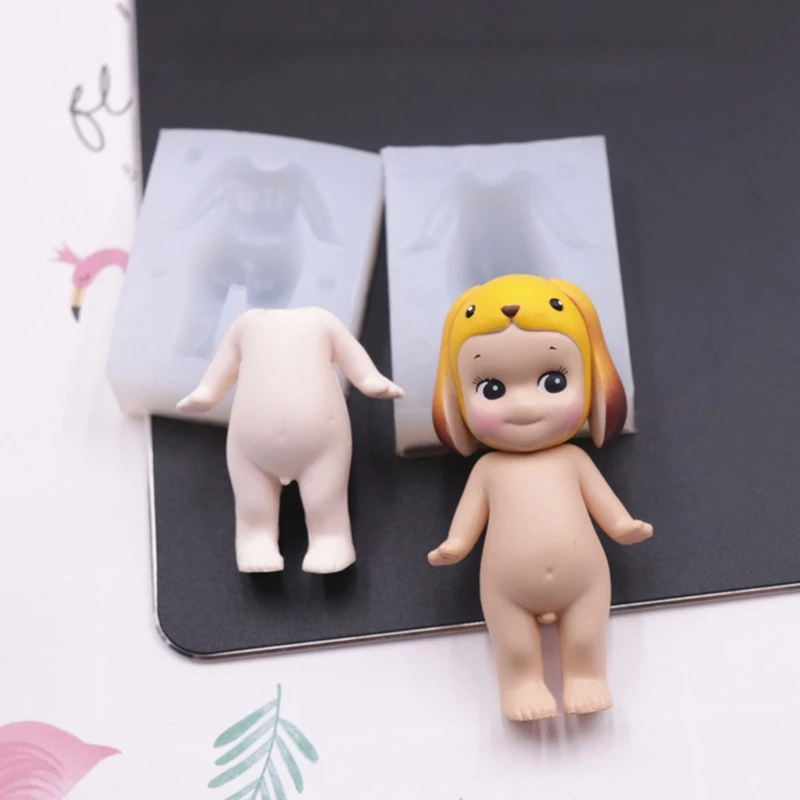

Форма 3D для куклы, силиконовая форма в форме тела мультяшного мальчика, подарок на день рождения для будущей мамы, инструмент «сделай сам»