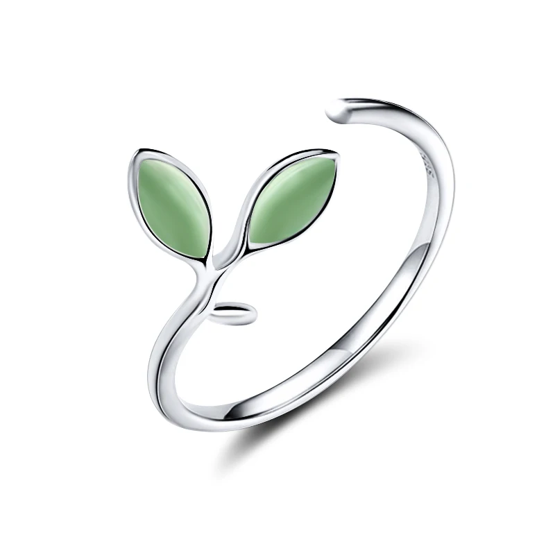 SR92 ORSA JEWELS кольцо из стерлингового серебра пробы для женщин, романтическое регулируемое кольцо с узором в виде листьев, Модные Серебряные вечерние ювелирные изделия SR92 - Цвет камня: SR92