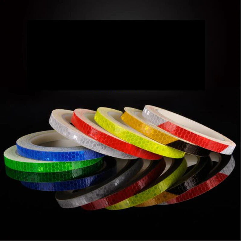 

1.0cm x 8m DIY car styling car reflective safety tape glows in the dark warning sticker luminous marking tape night material