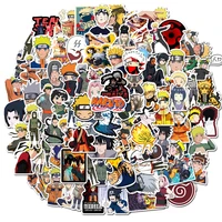 50100pcs pack naruto sasuke cartoon stickers for luggage trolley case suitcase computer waterproof pvc classic toy stickers