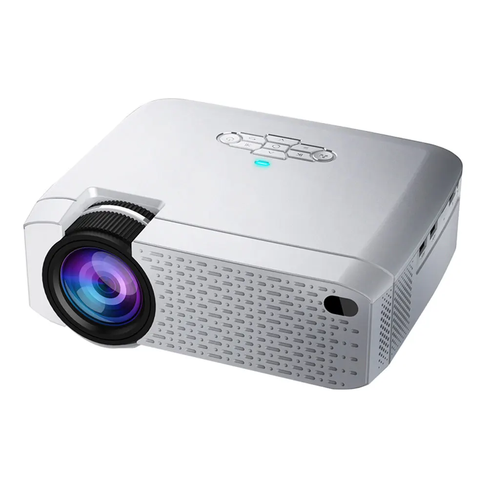 Светодиодный мини-проектор D40W, видеопроектор для домашнего кинотеатра. 1600 люмен, поддержка HD