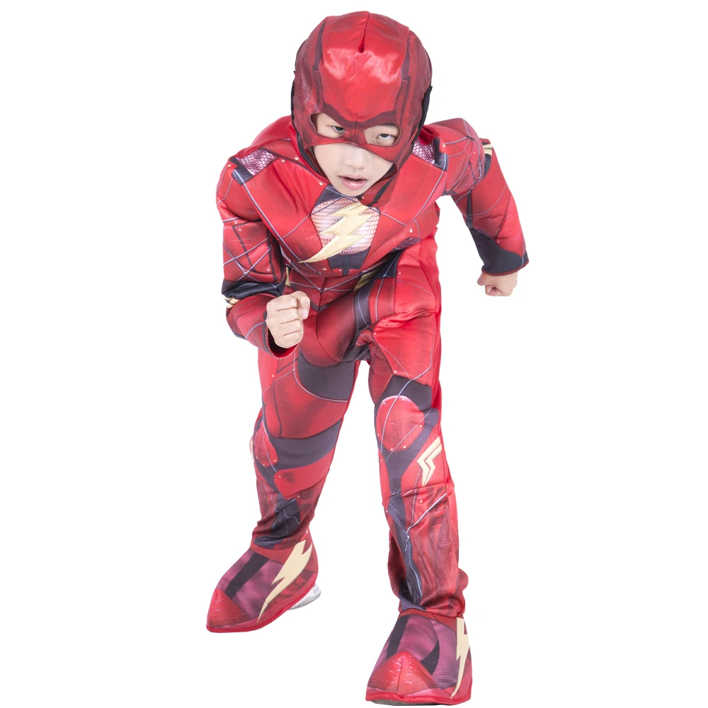 Новое Прибытие Делюкс Мальчик Лига Справедливости Флэшмен Ребенок Супергерой