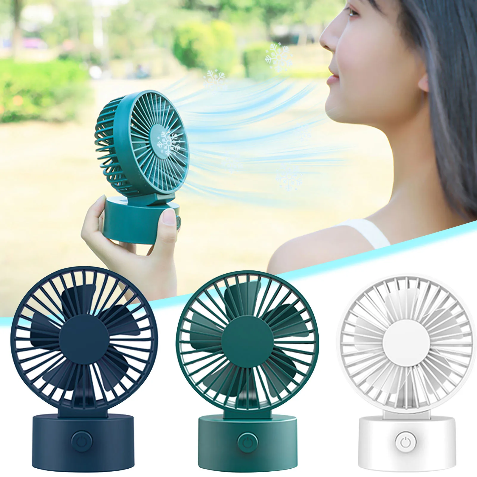 

Настольный вентилятор для офиса, бесшумный маленький Электрический мини-вентилятор для студенческого общежития, с USB-разъемом, умная систе...
