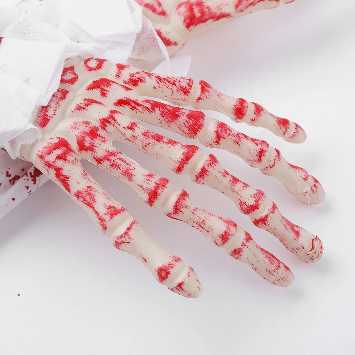 Хэллоуин дом с привидениями страшный поддельный кровавый разбитой рукой Скелет