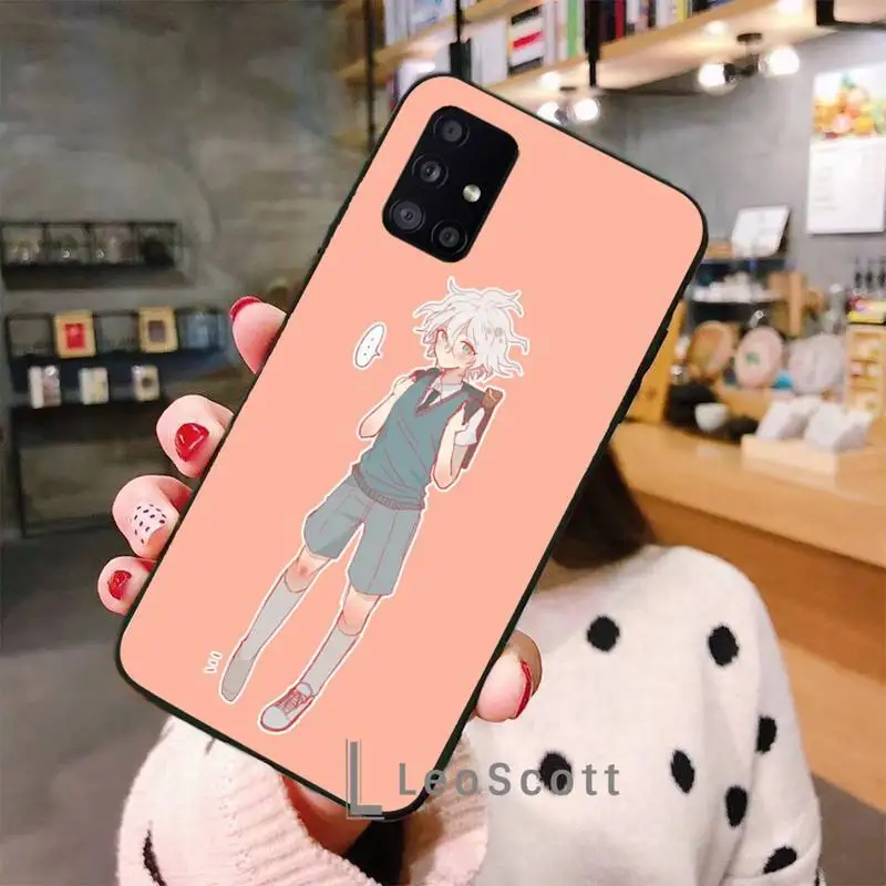 

Makoto Nagito Komaeda Anime Phone Case For Samsung A40 A31 A50 A51 A71 A20E A20S S8 S9 S10 S20 Plus note 20 ultra