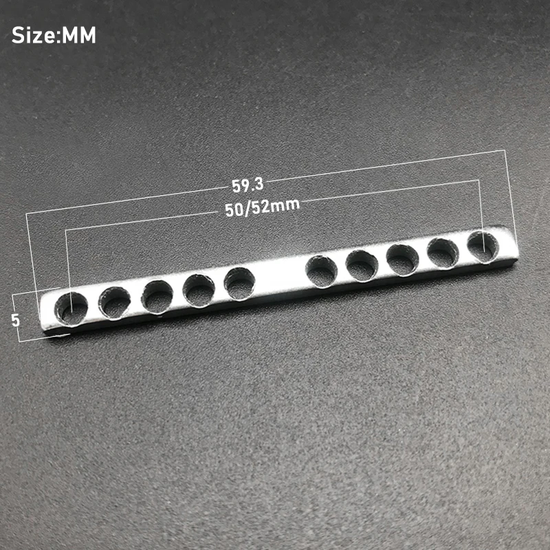 20 stücke 10 löcher gitarre humbucker dual spulen hals brücke pickup keeper bars für elektrische gitarren teile 50mm 52mm free glo