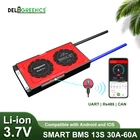 13S Smart BMS 30A 40A 60A с Bluetooth Android APP для 48В литий-ионного аккумулятора UART все доступны на выбор