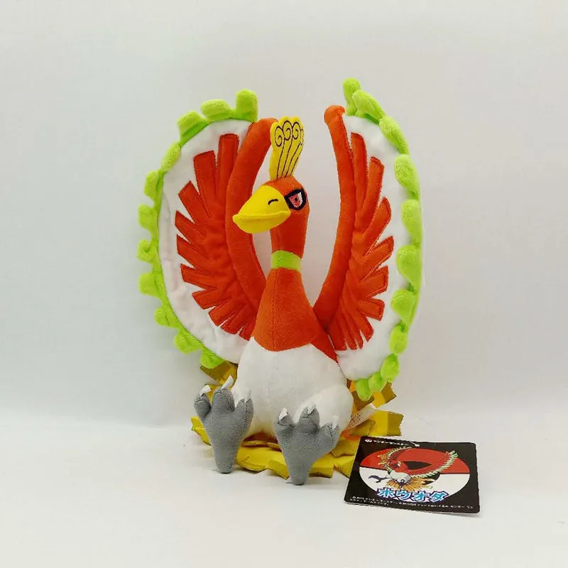 Takara Tomy Anime игрушка Покемон Ho Oh плюшевая игрушечная кукла отличный день рождения