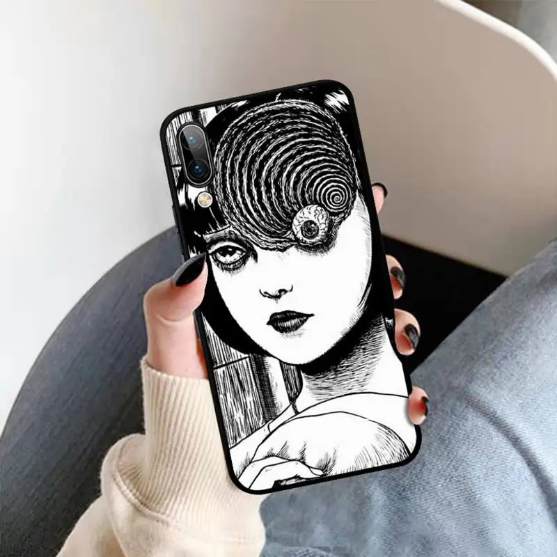 junji ito terror horror anime phone case for oppo a9 a7 a3s a1k f5 reno 2 z realme 6 5 pro c3 vivo y91c y51 y31 y19 y17 y11 v17 free global shipping