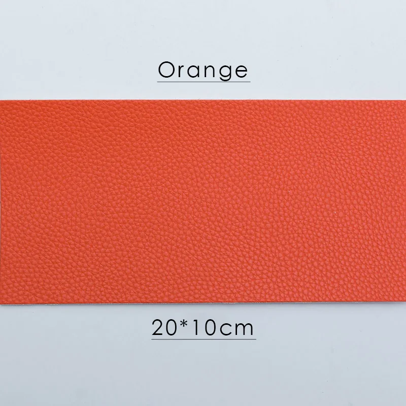 orange 15 цветов самоклеющиеся нашивки из искусственной кожи свободный крой DIY стикер для одежды ремонт кожаный диван-кровать в машине кожаная сумка Украшение кровати - Цвет: orange