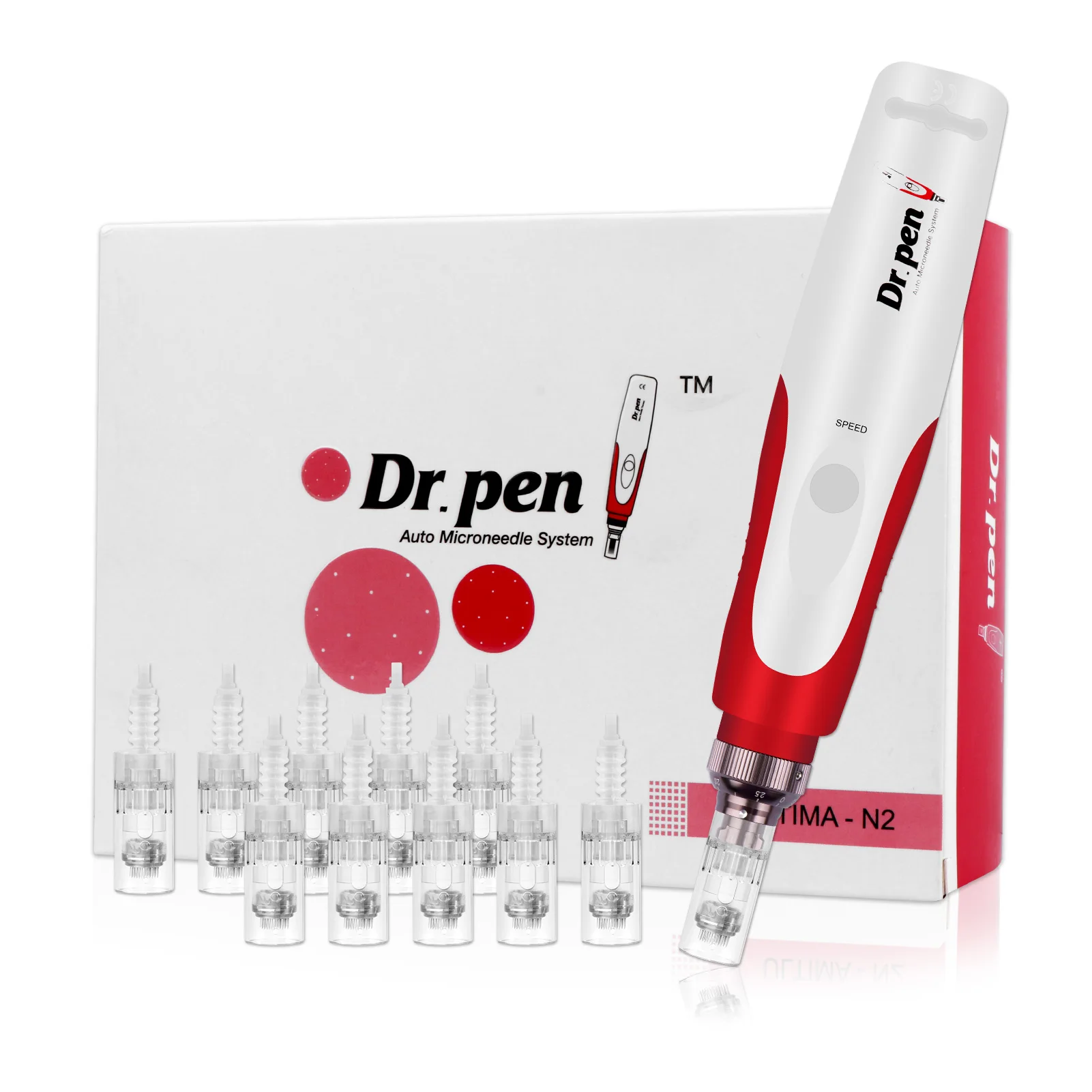 

Electric Wireless Dermapen Dr Pen With 12 Cartridges Profissional Derma Pen Device Microneedling Machine Microneedle Mesotherapy